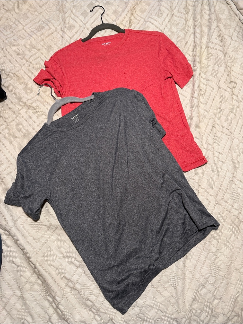 Old Navy Kids Short Sleeve Tees - Red and Charcoal
